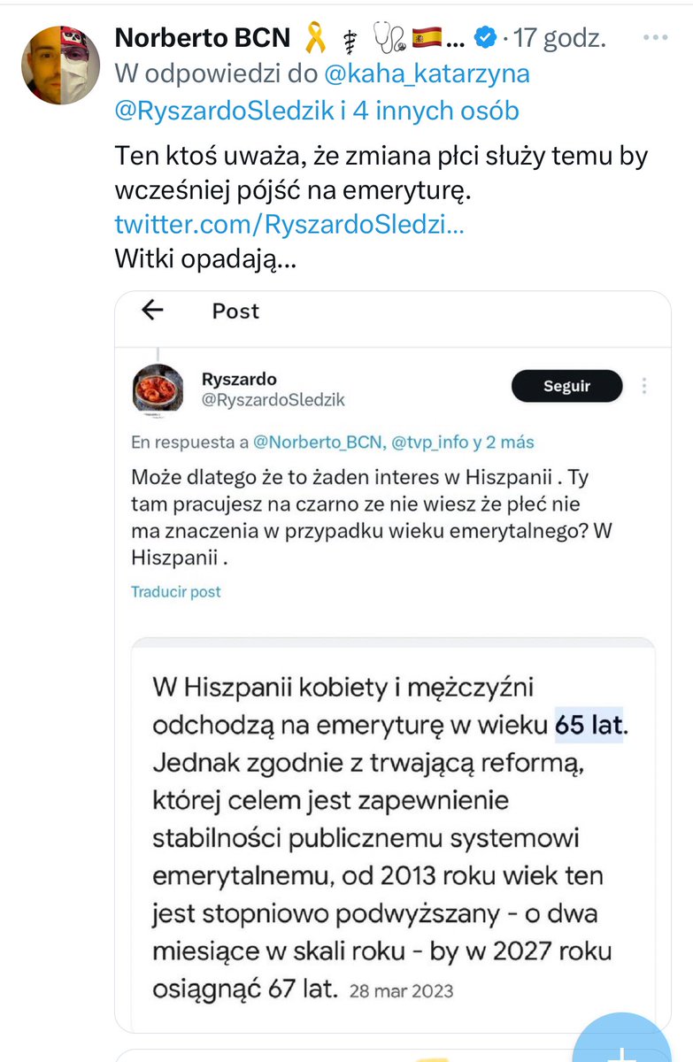 AlexRevolut's tweet photo. @Norberto_BCN @kaha_katarzyna @RyszardoSledzik @MaxiePaxieee @tvp_info @Crazy2Lukasz To on wykazał, że takie zjawisko istnieje w co pan nie wierzył i obśmiewał. Ale niech będzie to pan miał racje śmiejąc się z niego że nikt tak nie zrobi . Wiadomo , on nie może mieć racji nawet jeśli fakty mówią same ze siebie . Ryszard pozdrawia Robercik konowale . Zaorany https://t.co/hlFNNj6bYi