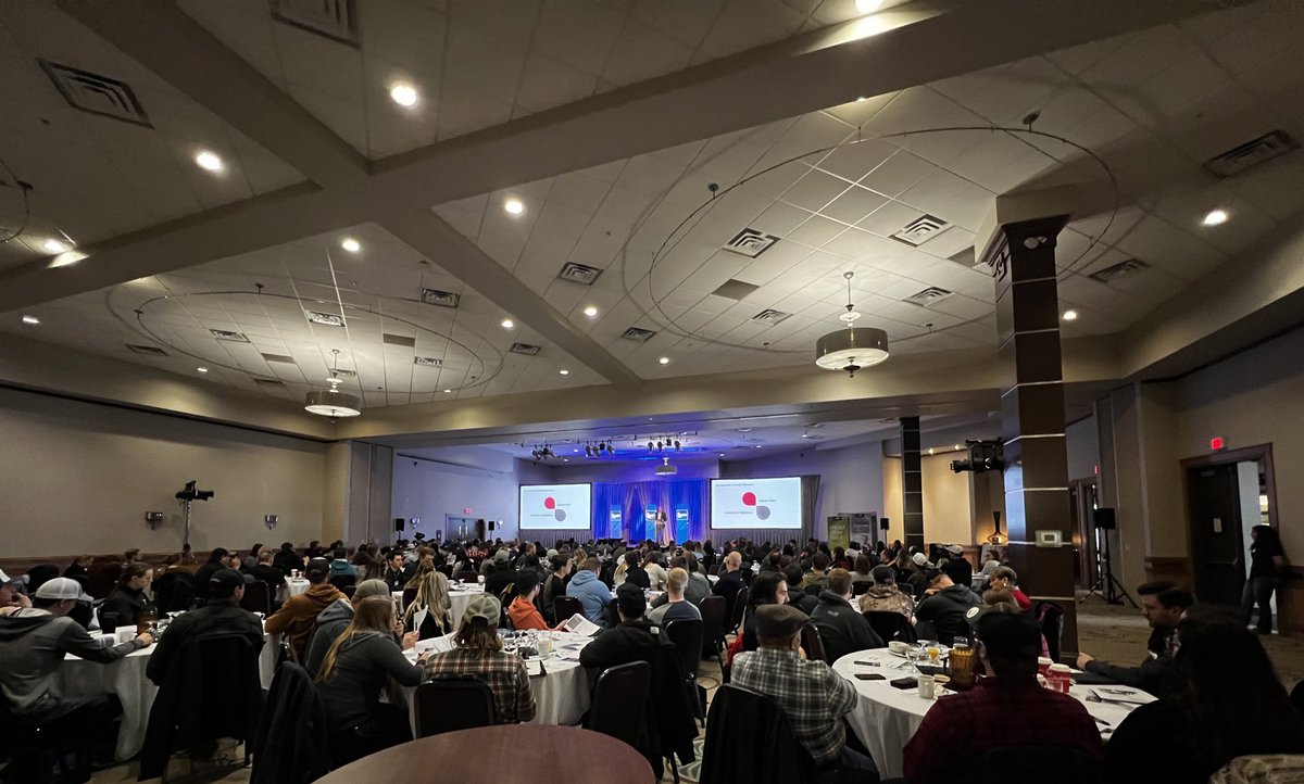 Kicking off our last <a href="/FCCagriculture/">Farm Credit Canada</a> #YoungFarmerSummit here with @FCCAlberta on #CdnAgDay with a full house!