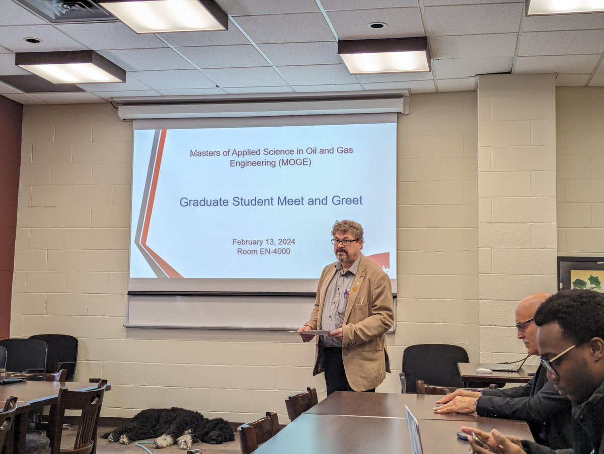 📢 Earlier today, students and faculty members in the MASc in Oil and Gas Engineering (MOGE) program had a meet and greet event to foster student-faculty connections, explore opportunities for collaboration, and promote student supports to ensure academic success. 💡👨‍🏫