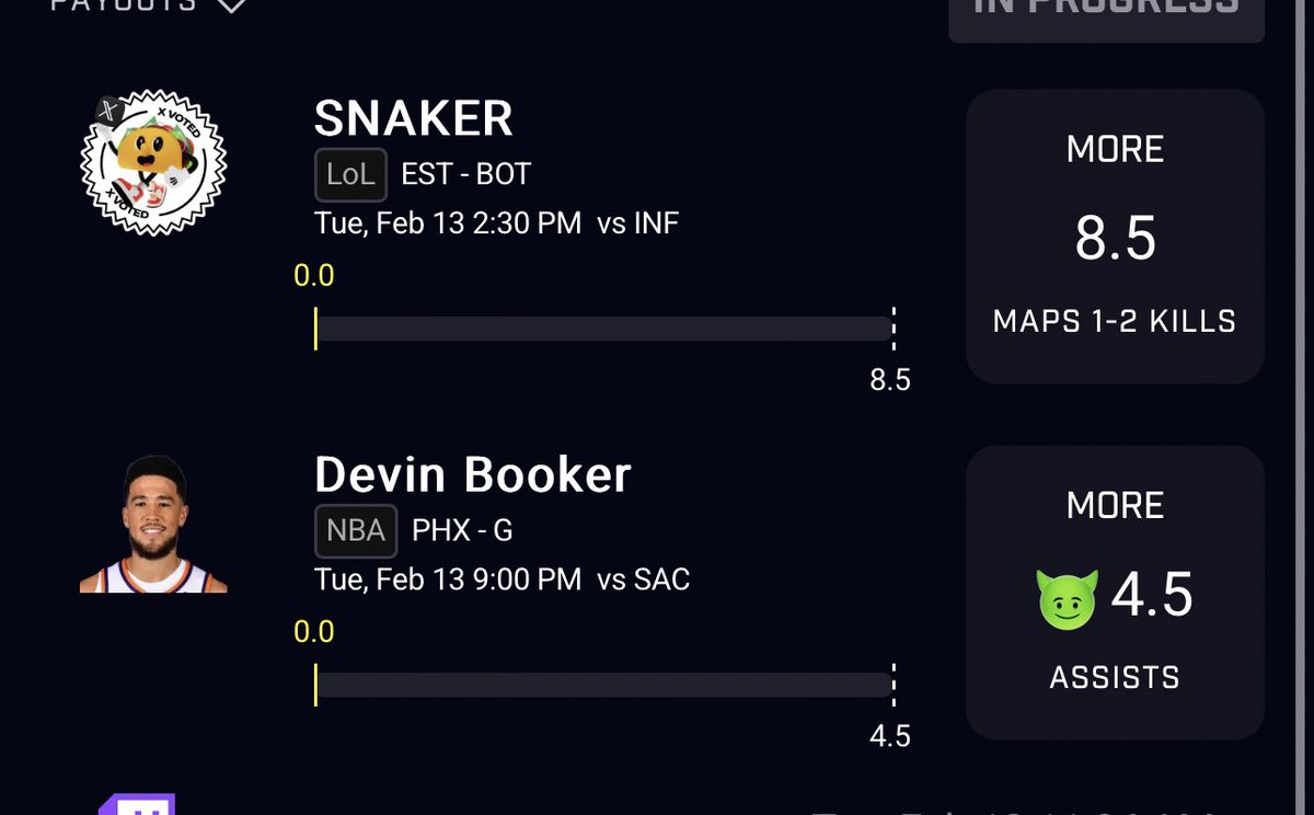 PrizePicksPapa's tweet photo. #LoL x #NBA taco pair 🌮🏀👾

Esports goats “like” the taco not “love”
So play light but here’s my pair for it 🫡

Good luck 🍀 

#PrizePicks #PapasPicks #PapaJawnz #FREEmium #GamblingX #NBAX #NBA #GamblingTwitter #eSports https://t.co/9DWFPoeQsD