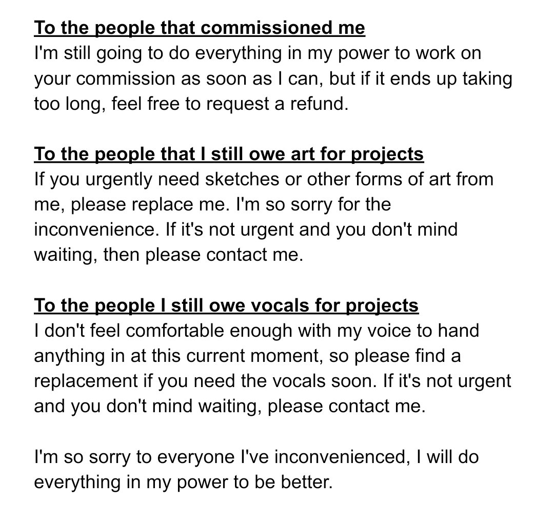 CheyuFuma's tweet image. Some statements about my mental health, please read when you have the time

Thank you all so much