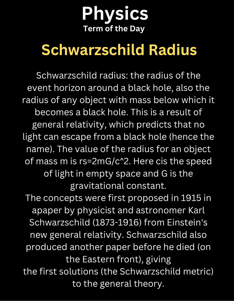 PhysicistPage's tweet photo. Physics term of the Day https://t.co/IhQM6Uw4Mr