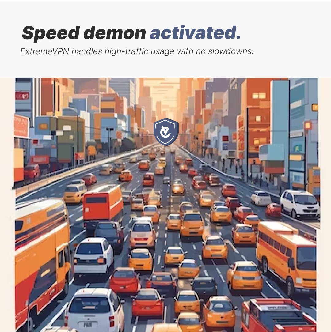 ExtremeVPN's tweet photo. Experience blazing-fast speeds with ExtremeVPN, the speed demon of VPN services!

#ExtremeVPN #HighSpeedVPN #VPNPerformance #NoSlowdowns #InternetSpeed #OnlinePerformance #FastVPN #SpeedDemon #HighTrafficVPN #EfficientBrowsing https://t.co/ufecTKuweR