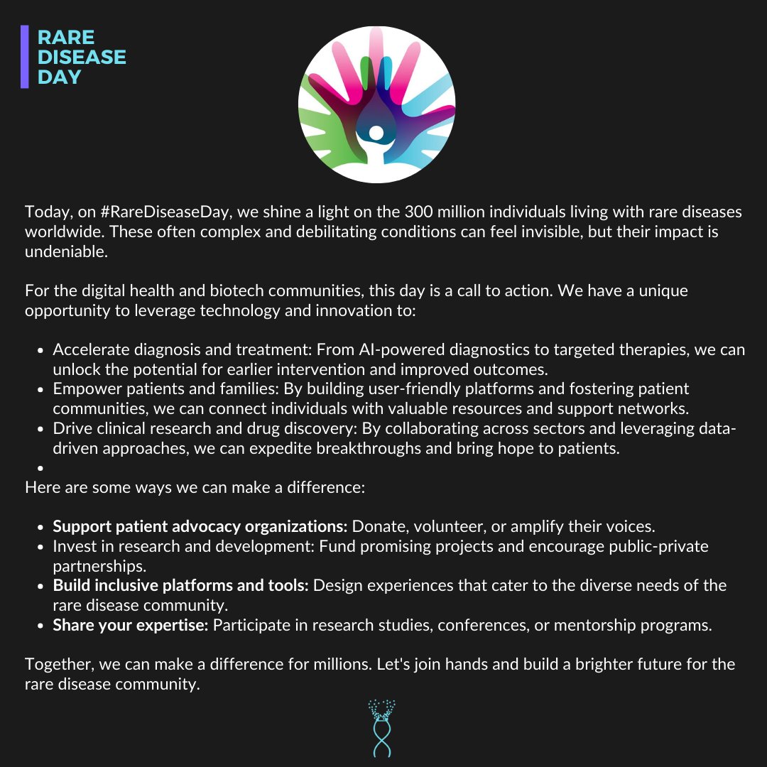 Today, we celebrate #RareDiseaseDay.