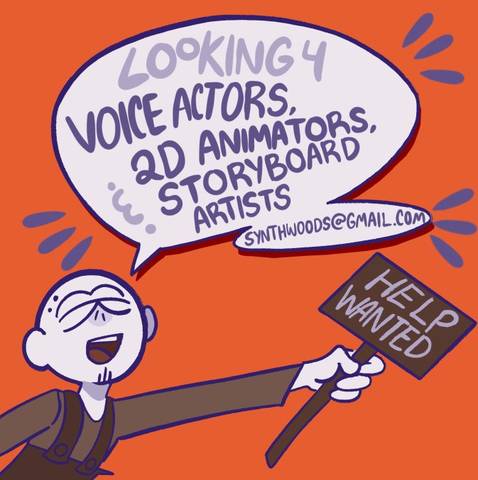 SynthWoods's tweet photo. looking for storyboarders and 2D animators to volunteer for our indie animation project, "Mister Edwards." Feel free to reach out with any questions. You can contact us via email at synthwoods@gmail.com If you're interested in joining, please submit here. https://t.co/mee1LFdAhc https://t.co/CX5Wpb3iPc