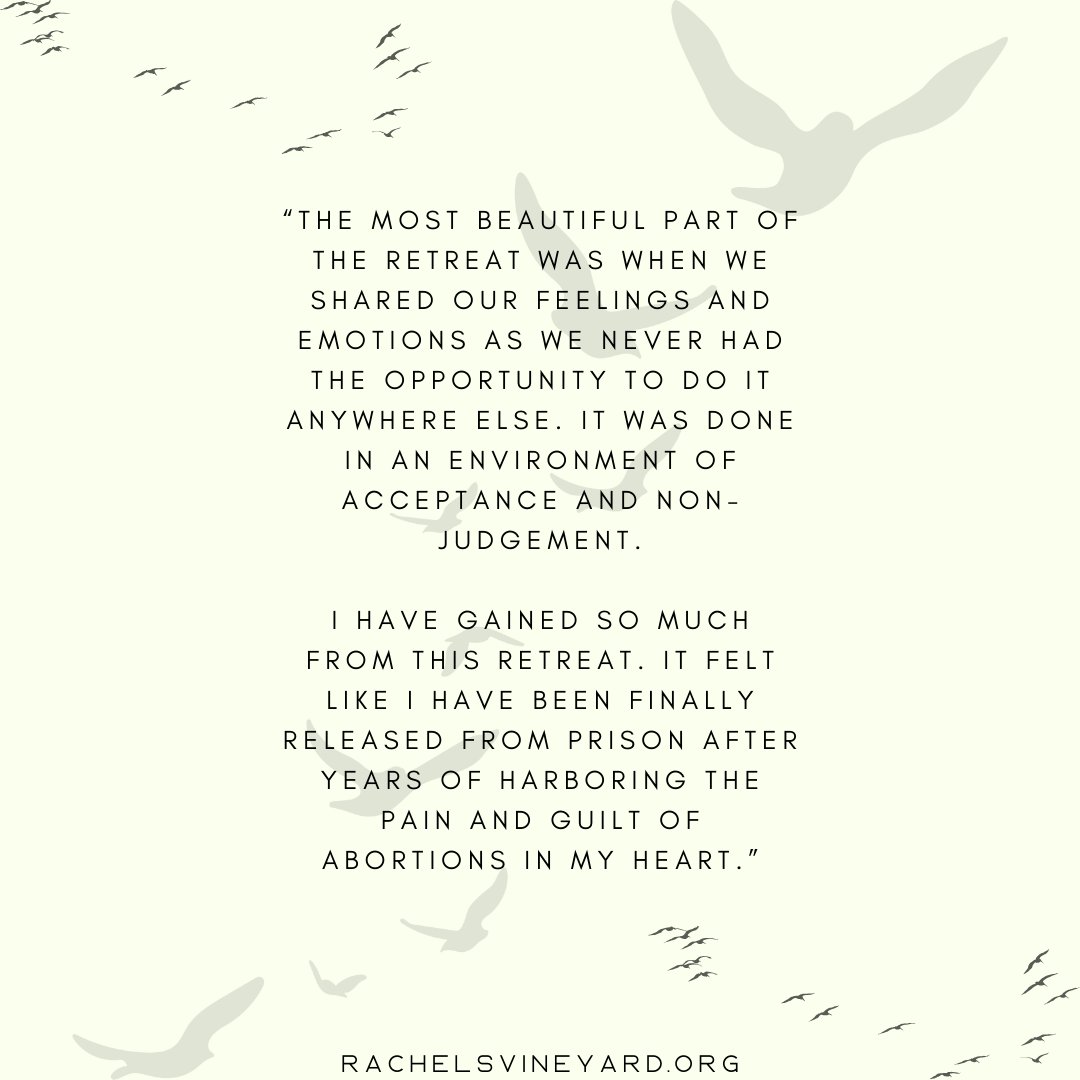 Break free from the pain and find support and healing at Rachel's Vineyard 🩶
#ProLife #AbortionRecovery #AbortionHealing