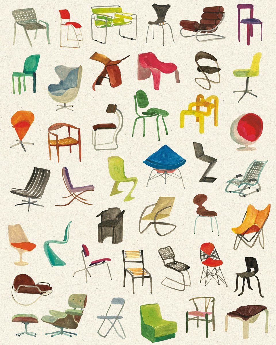 Who’s up for a game of musical chairs on Karin Meenen’s beautiful seats? > bit.ly/48brd8V