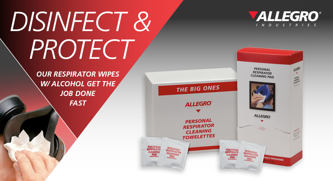 AllegroInd's tweet photo. Ensure your respirator masks are properly cleaned and disinfected with our selection of Personal Respirator Cleaning Wipes w/ alcohol!

https://t.co/1O30V2qWr3

#clean #disinfect #respirator #allegroindustries https://t.co/EomkaGcj6s