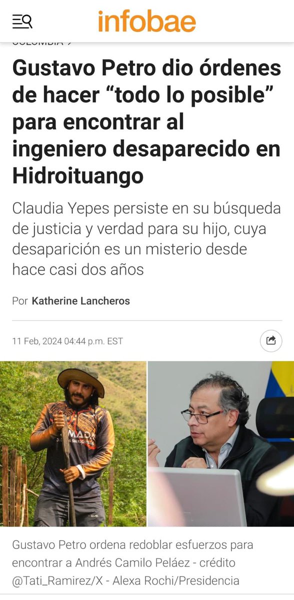 claoyepes's tweet photo. #DondeEstaCamilo Dios! 679 días! Hasta encontrarlo! Sigo pidiendo y suplicando información verdadera de la ubicación de mi hijo! https://t.co/YsdLbEw94J