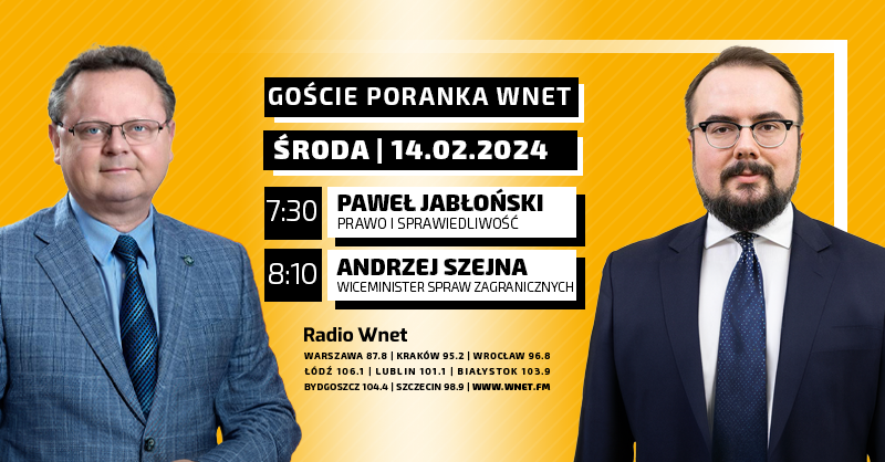 RadioWNET's tweet photo. 📢 Zapraszamy na Poranek Wnet, który poprowadzi dla Państwa Magdalena Uchaniuk. @UchaniukMagda @paweljablonski_ @AndrzejSzejna 
 #PoranekWnet #RadioWnet https://t.co/pBJuLEqnec