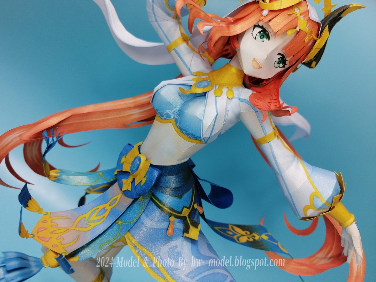 HaitokuPaper's tweet photo. #GenshinImpact
#妮露
#原神
#Nilou
#ペーパークラフト
#papercraft https://t.co/eflLy1b4iW