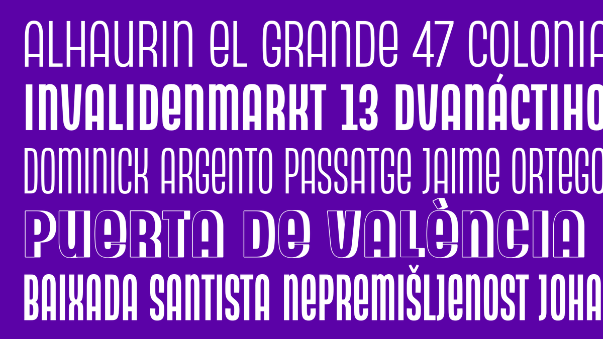 NEW: Neon Nbl from @castfoundry is a faithful digital redesign of the original geometric monocase sans typeface released by Nebiolo in 1933, now produced in a coordinated range of 5 weights and 4 widths, plus the decorative shaded titling version (Ombra). fontstand.com/fonts/neon