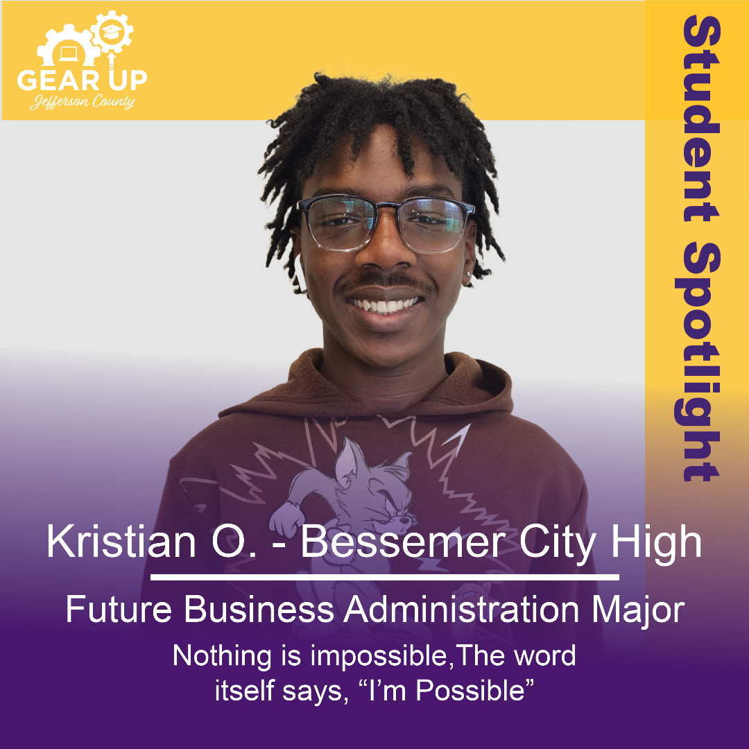 GEARUPJC's tweet photo. This week’s #StudentSpotlights are Kristian O from Bessemer City High and Taurus G. from Midfield High School. ✨  #GEARUPJeffersonCounty #GEARUPWorks https://t.co/bCtAPpb5xM