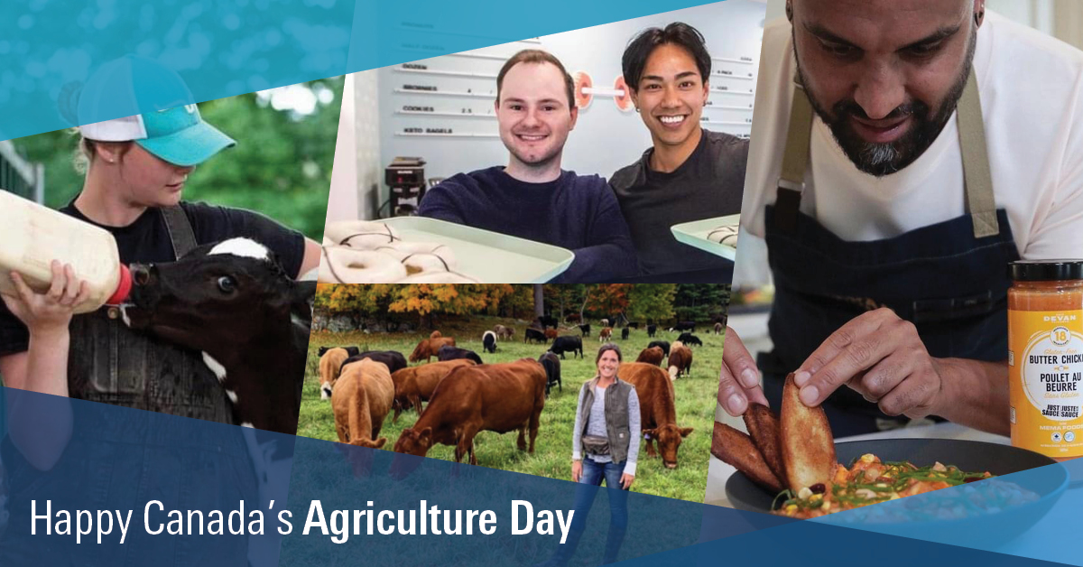 FCCagriculture's tweet photo. Happy Canada’s Ag Day! The Canadian agriculture and food industry is built by people with a passion for the present and a vision for the future. We’re proud to be a part of such an innovative, diverse and important industry. Thank you for making Canadian food great! #CdnAgDay https://t.co/Am2i0pyngU