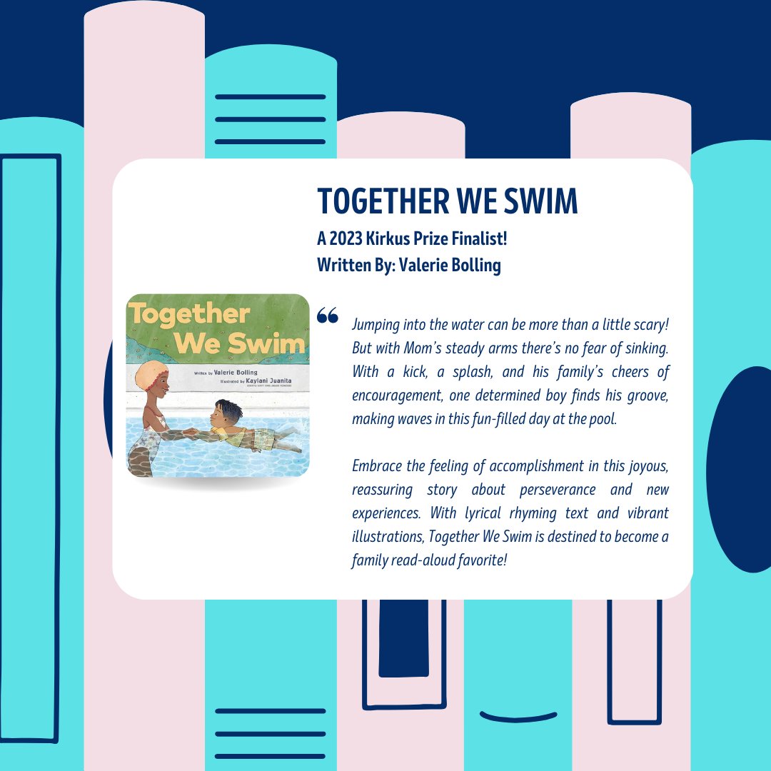 "Jumping into the water can be more than a little scary! But with Mom’s steady arms there’s no fear of sinking. With a kick, a splash, and his family’s cheers of encouragement, one determined boy finds his groove, making waves in this fun-filled day at the pool."
