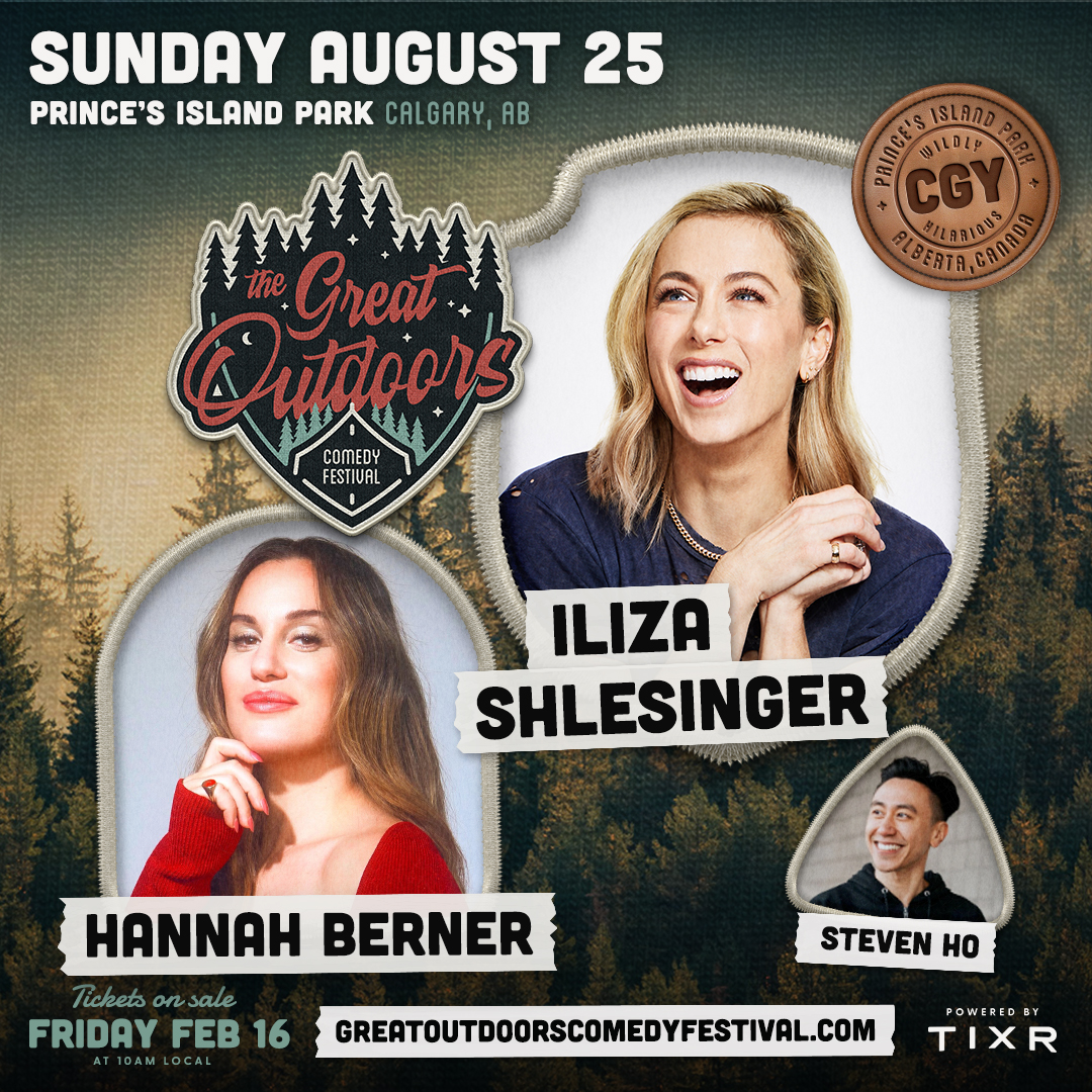 greatoutdoorsCF's tweet photo. π₯³ Big news, Calgary! GOCF's lineup is complete with TWO legends: Russell Peters & Iliza Shlesinger! π Presale Thu, tickets Fri. Details in bio. Get set for epic laughs! π #CalgaryLaughs #GOCF https://t.co/6WX6Lnegpt