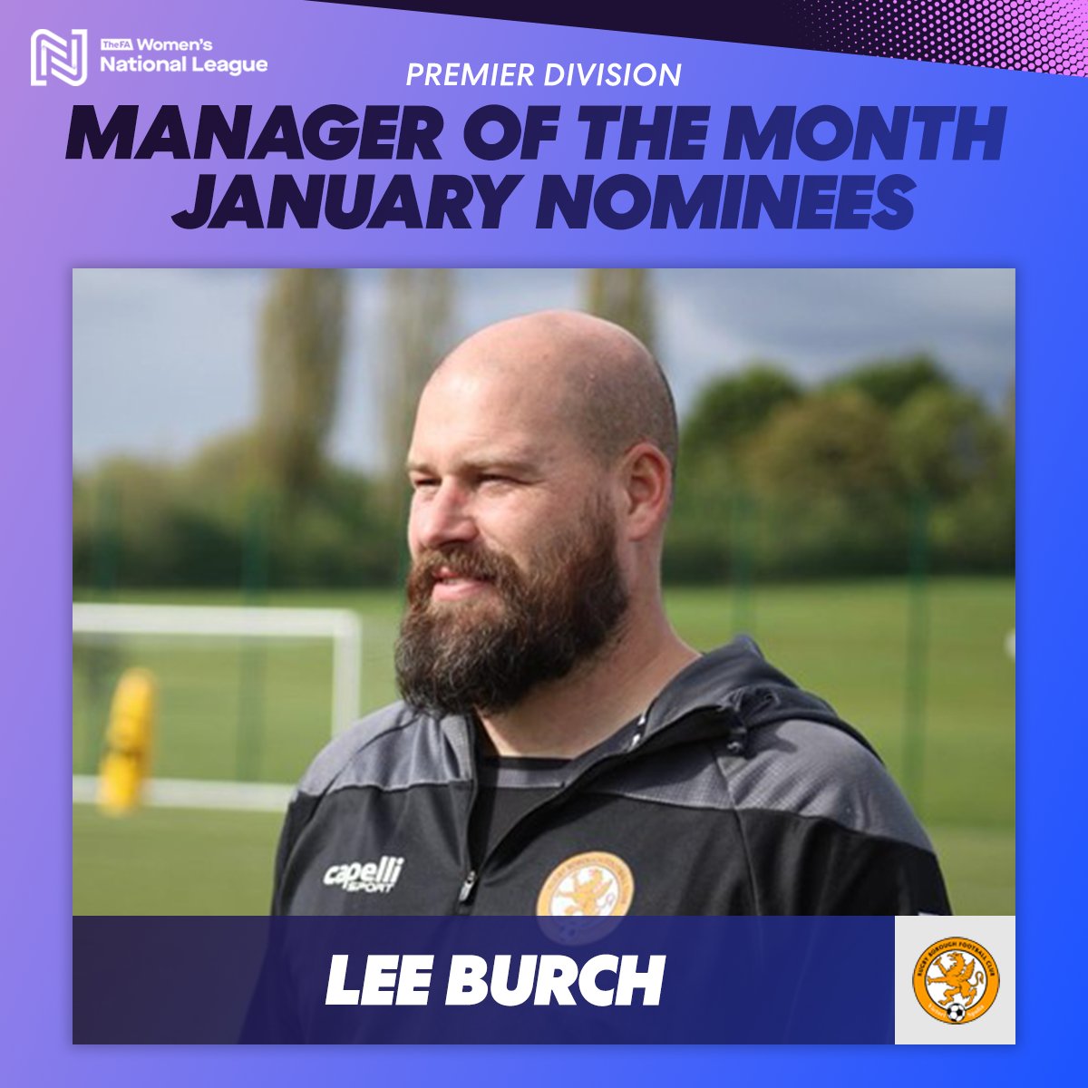 Lee Burch – Rugby Borough

Rugby Borough did not concede a goal in January as they enjoyed a 100% win record.

The Southern Premier Division side defeated Cheltenham Town 4-0 away to begin the year before beating Cardiff City 3-0 at home.

#FAWNL | <a href="/RugbyBoroughWFC/">Rugby Borough Women FC</a> | <a href="/burchy9/">Lee Burch</a>