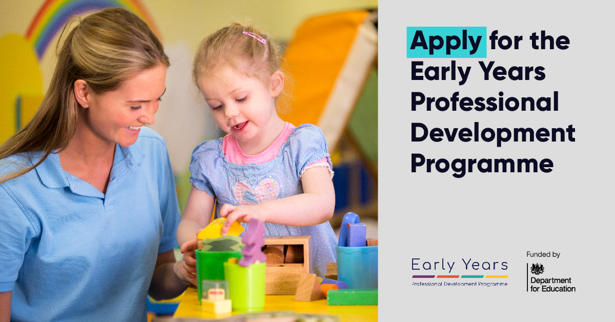 SpeechAndLangUK's tweet photo. 📢 Hurry! Registration is closing soon to join the April cohort of @EarlyYearsPDP!
#EYPDP gives you the skills and training to support the 1.9 million children struggling with talking and understanding words.
Find out more below👇
https://t.co/p1pRSj76lg https://t.co/jBTBN6u80n