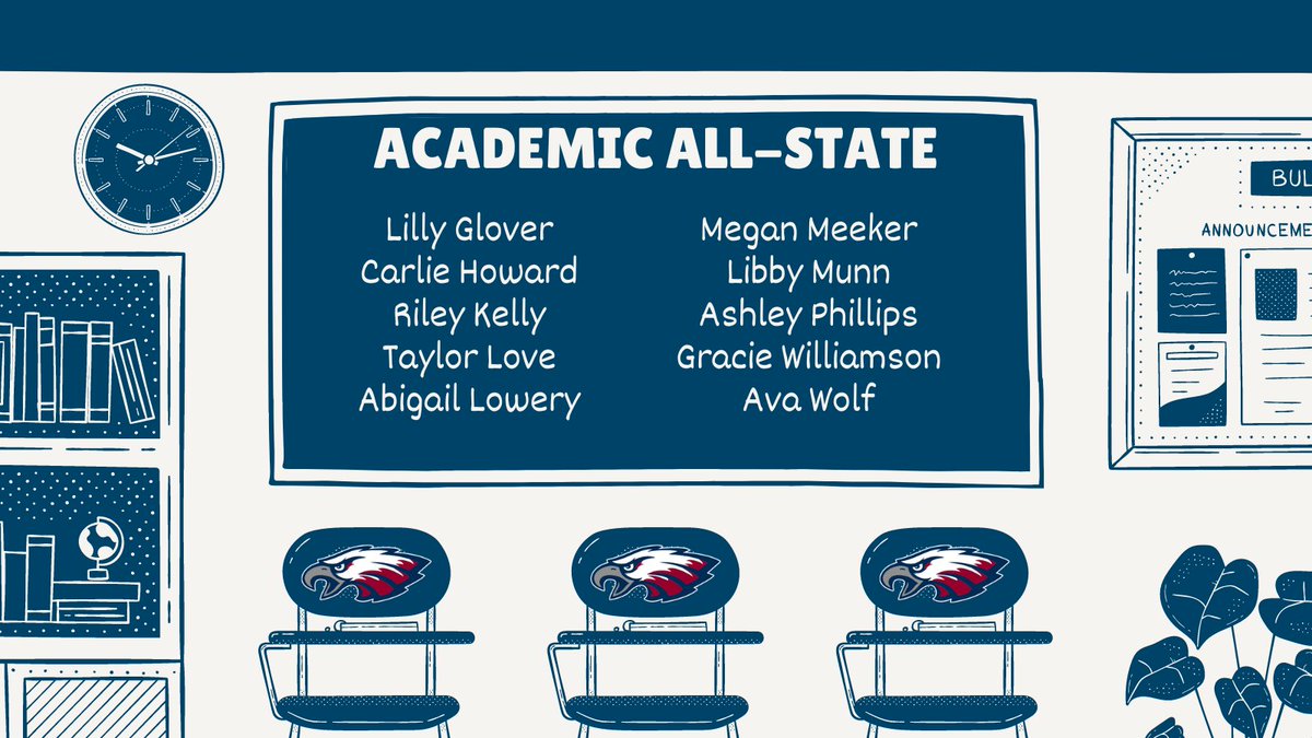 Congratulations to our Eagles that earned Academic All State Honors! #studentathlete
