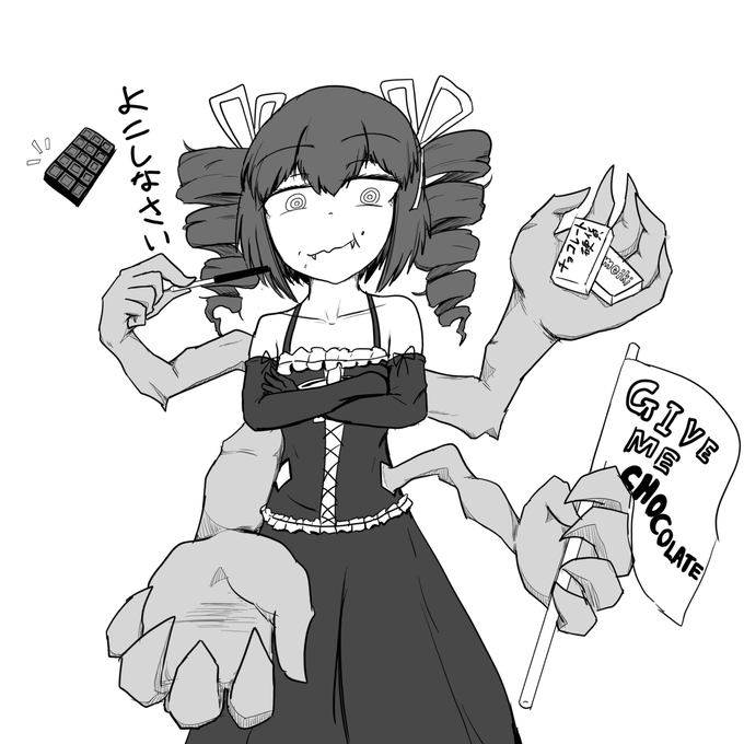 たまにはムツキチャン以外の自分ちの子もかくかと思ったけどこいつ人にあげるようなタイプあらへんかった 