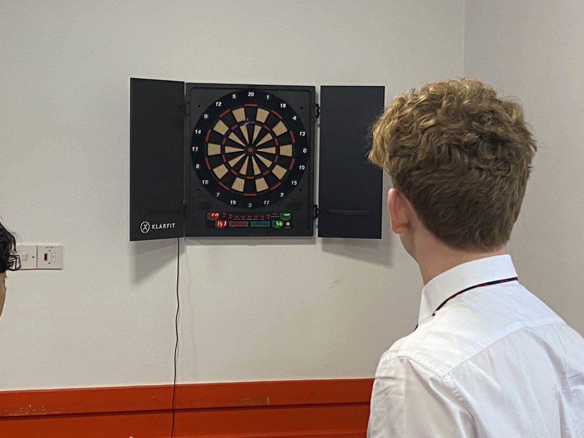 New darts board proving popular on an otherwise very wet miserable day. 🎯