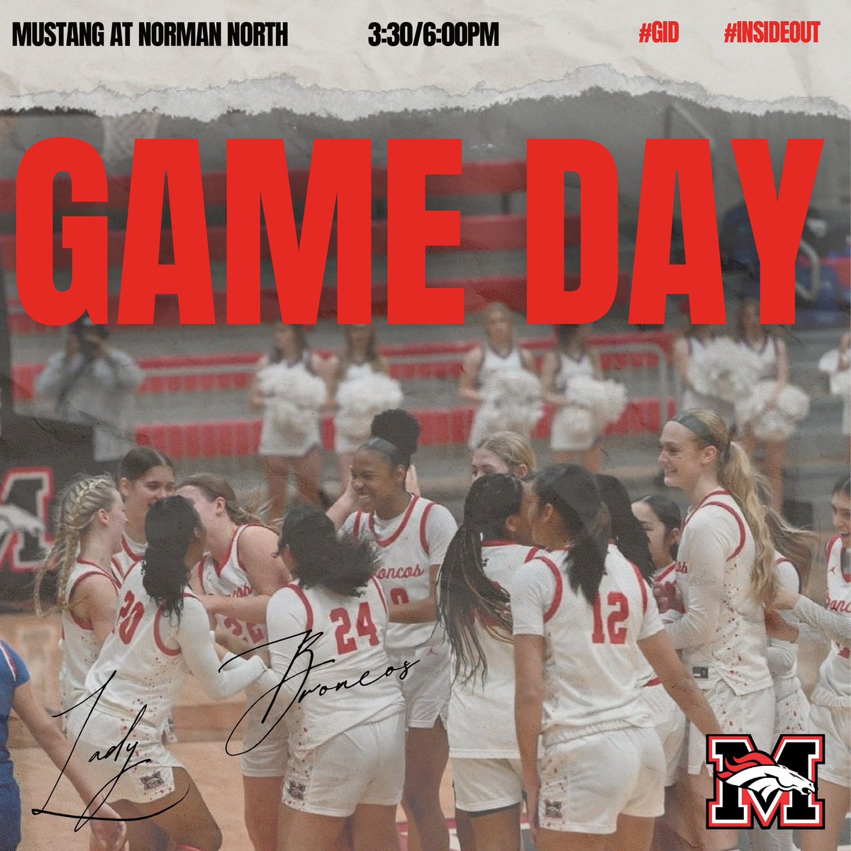 GAME DAY❗️❗️ 🆚 Norman North ⌚️ 3:30/6:00PM 📍 Norman North 📺 mhsbroncosports.tv #GID #InsideOut @MHSBroncoSports @MHSBroncosVoice @MustangReview @MHS_Broncos