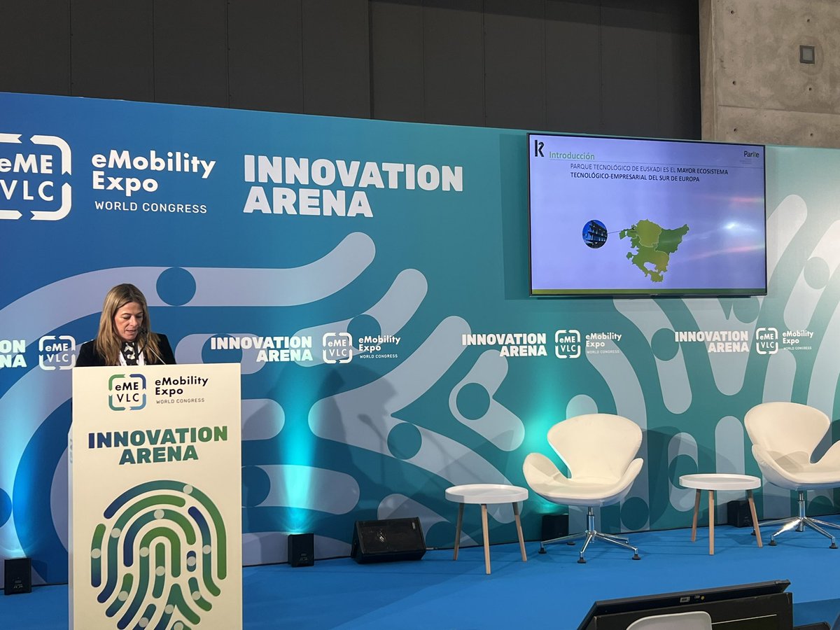 emobilityexpo's tweet photo. Miren Bilbao manager del Parque Tecnológico de Euskadi a venido a #eMobility2024 a explicarnos el lugar en que se crea la movilidad del futuro https://t.co/lbPxDUsSgs