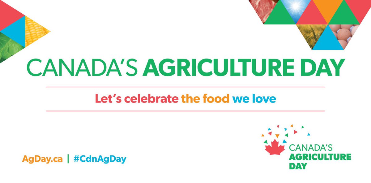 Today is Canada’s 8th annual Agriculture Day! #CdnAgDay represents an opportunity to learn how we can support our farmers, ranchers, and growers for their dedication to our land, livestock, and communities. Let’s all #RaiseAFork to our nation’s food producers! #CdnAg #AgMatters