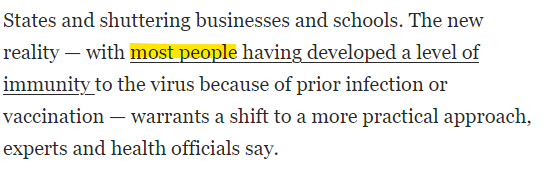 CDC changing covid isolation guidelines because 'most people' have immunity. This will be a surprise to the near 10,000 people who died of covid in January and the tens of thousands more that will die in the coming months. Nothing more than eugenics for capitalism