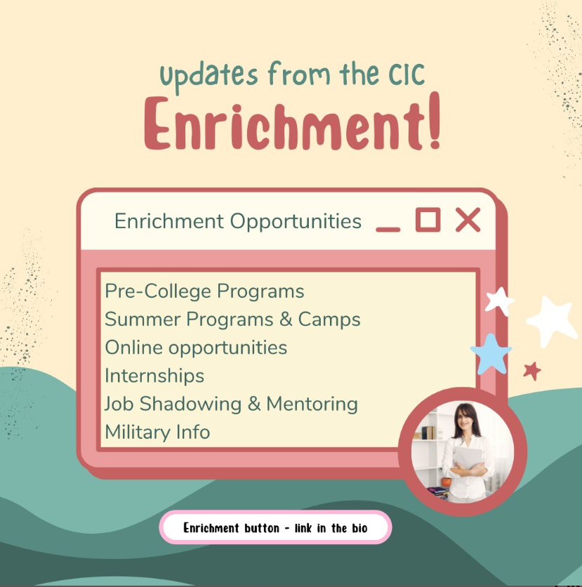 New entries on the Enrichment list! Enrichment Link in the bio.
➡LOTS of Pre-College options
➡Meredith College Leadership Conference
➡Lady Cardinal Mentorship
➡DTCC EMT classes
➡TechKnowledge Program Assistant
➡BeProBeProud March 20
➡& more!
#CHHSCICEnrichmentTuesday