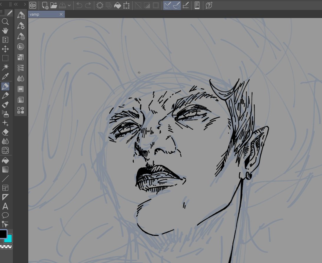 trying a new brush setting #art #digitalart #CLIPSTUDIOPAINT