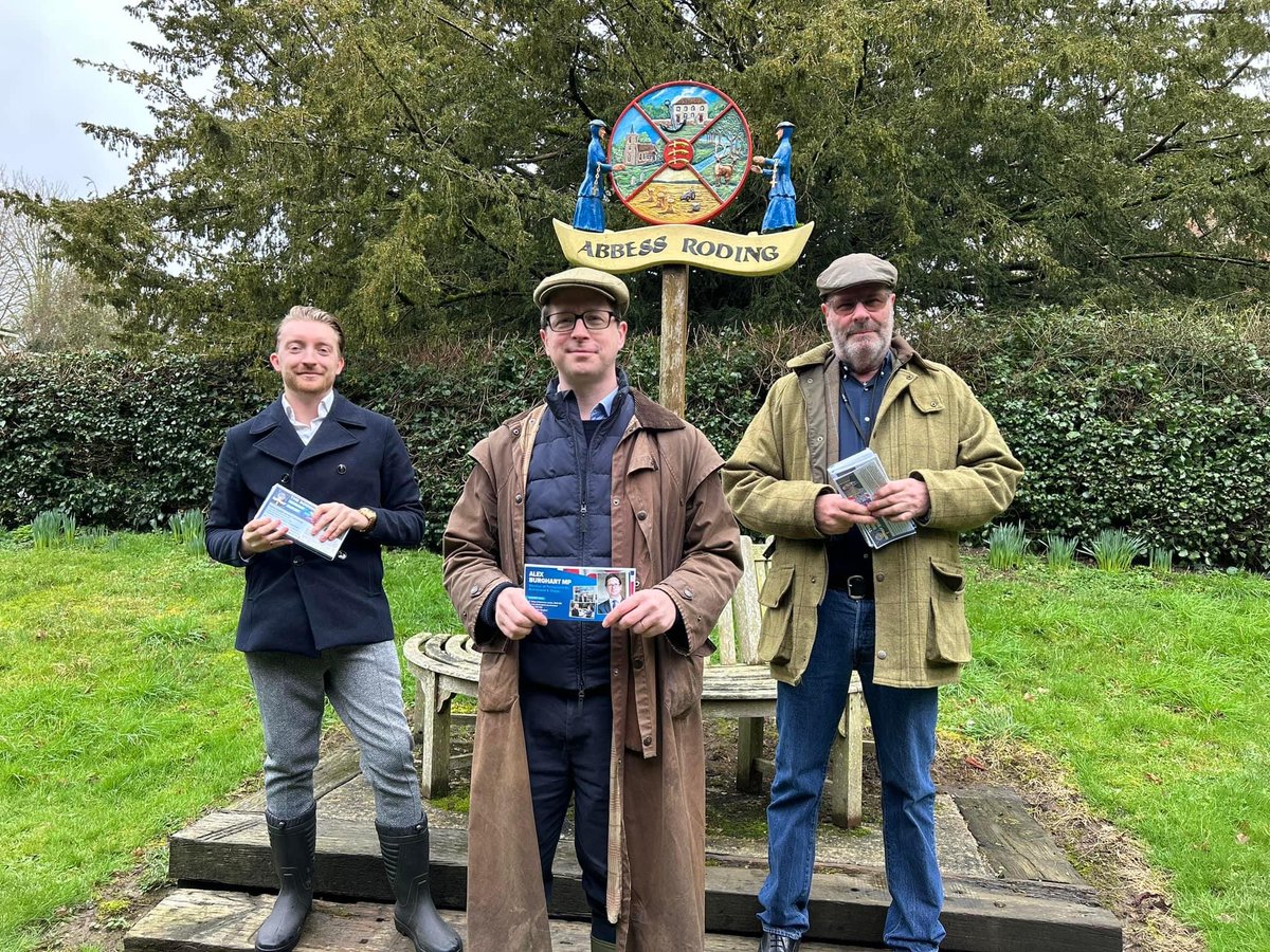 RayBalcombe's tweet photo. Today we have been out in Abbess Roding talking led by our Member of Parliament, Alex Burghart. Alex was supported by a team including local District Cllr Raymond Balcombe and County Cllr Jaymey McIvor. A great response on the doorstep to our local  Survey https://t.co/n7slUl4N5P