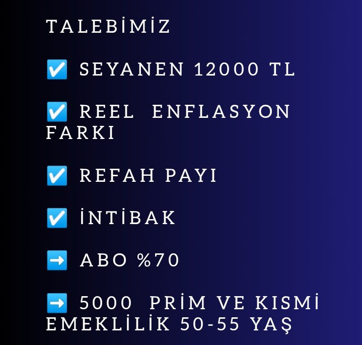 OlcayGner12's tweet photo. Emekli adelet istiyor https://t.co/QALxbJckPm