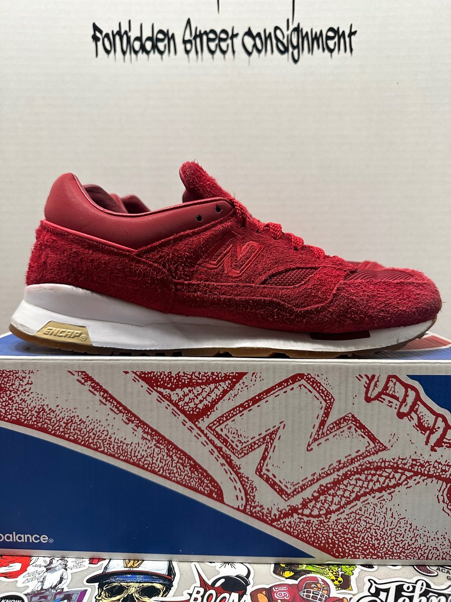 Size 10, red suede magic. SAINT ALFRED X NEW BALANCE CM1500SA - because stepping out should always be a style statement. 👟🚀 #SneakerStyle #Streetwear #sneakerhead #wdywt #newbalance #fashion #hypebeast #ebay #supportlocal