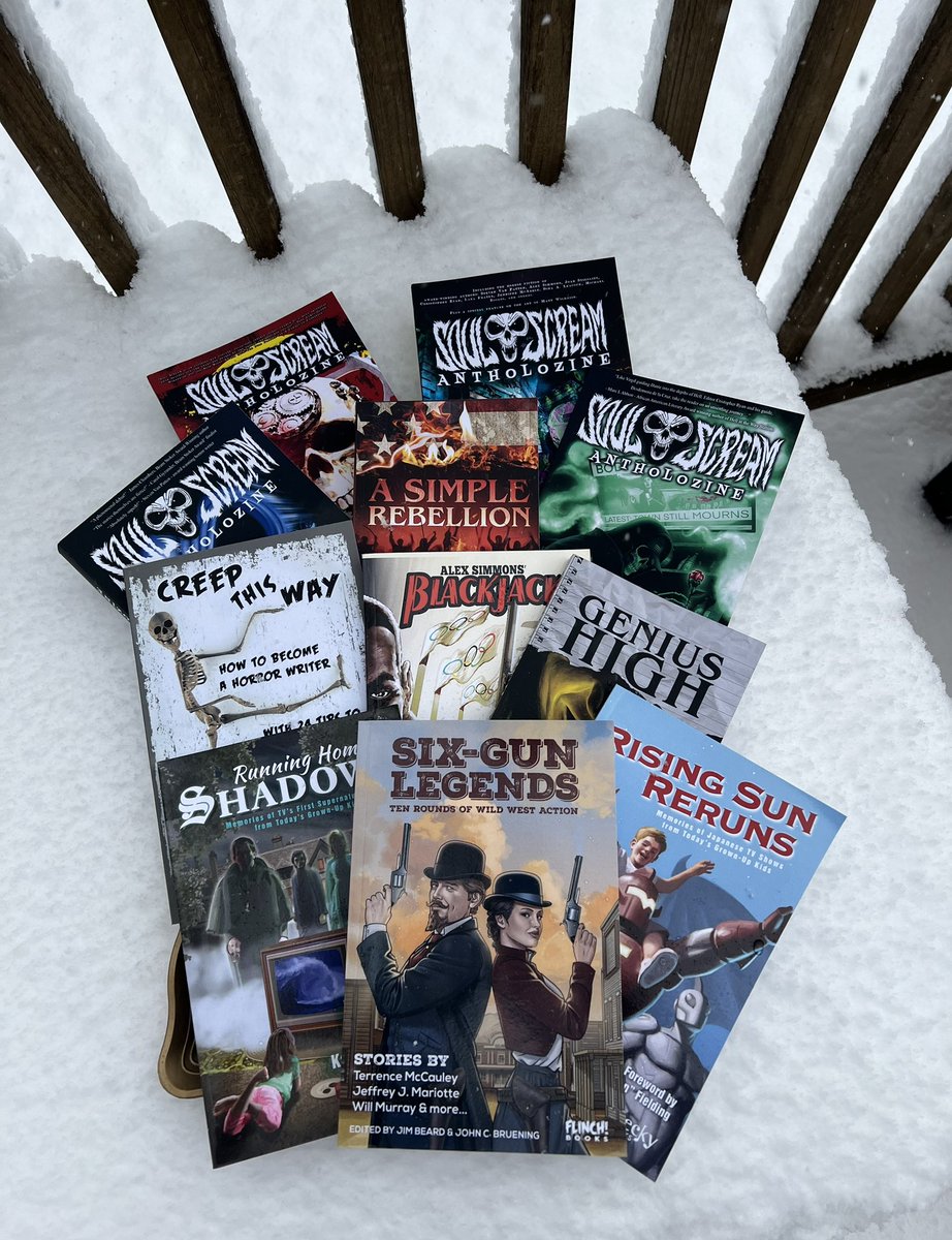 Got a snow day and unsure how to max the relax? Allow us to suggest a few delights for you… (link in captions)
#read #readmorebooks #snowday #horror #highschoolthriller #pulp #popculture #beckybooks #flinchbooks #soulscreamantholozine #horroranthologies #howtobecomeahorrorauthor