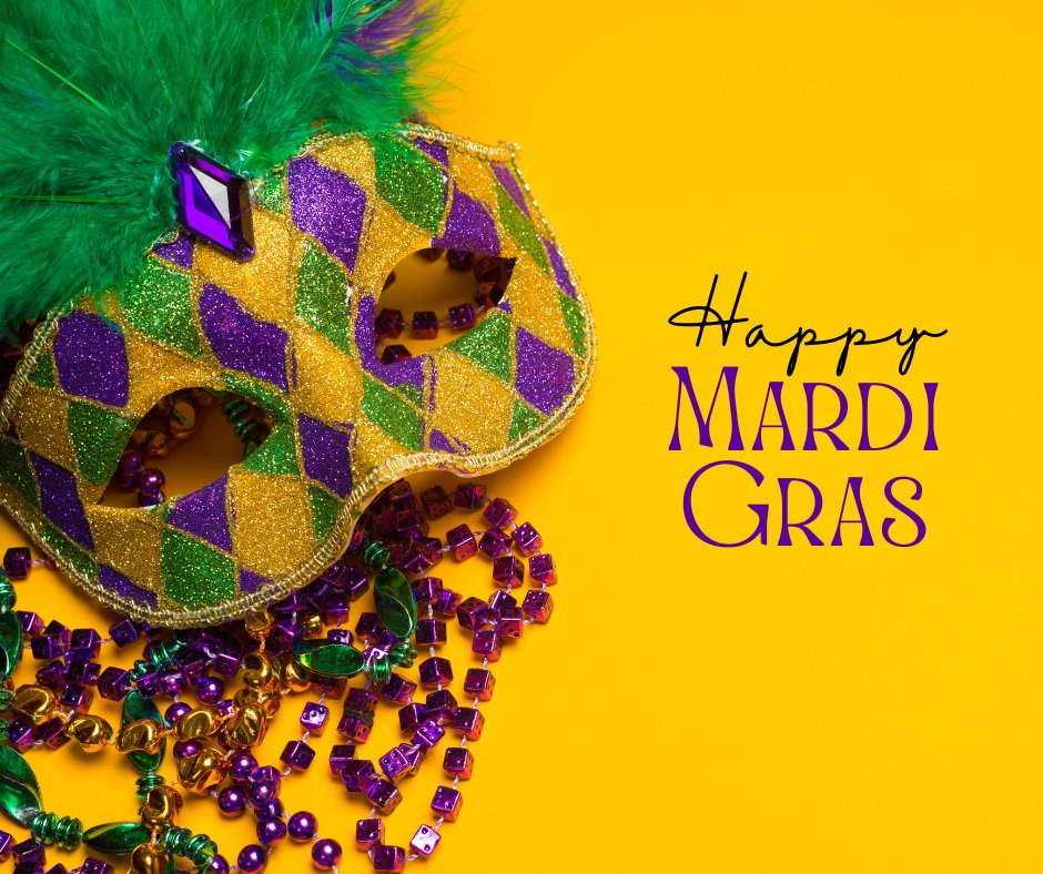 autumnleaves's tweet photo. Happy Mardi Gras!  🎊 💜💚💛 
Laissez les bon temps rouler!  #HappyMardiGras #LetTheGoodTimesRoll https://t.co/viVGi74XNv
