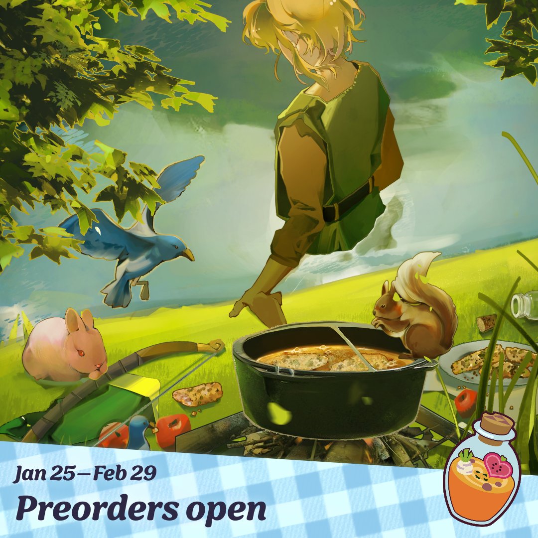 hehe i drew a little something for this project!!! zelda lovers please check it out, all of the illustrations are so so pretty! preorders close on feb 29, so grab it while u can!!😆🍽️💖
