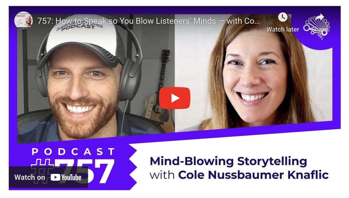 storywithdata's tweet image. How to become a confident communicator, get rid of filler words, craft an effective presentation, set up tech for virtual—have a listen to my recent discussion with @JonKrohnLearns on the #superdatascience podcast for all of this &amp;amp; more! superdatascience.com/podcast/how-to…