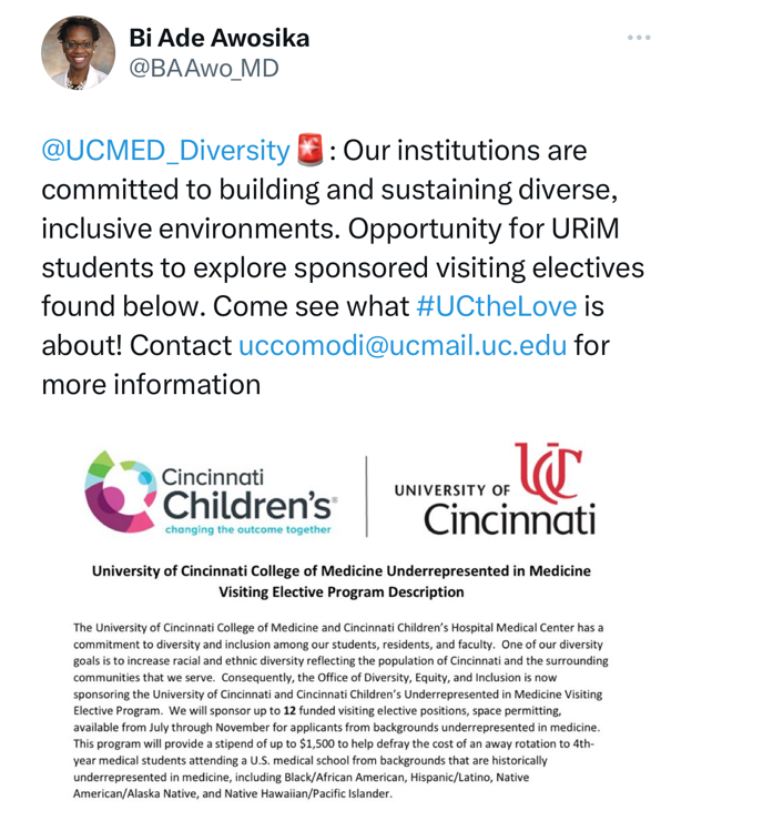 @FutureAnesRes for any URiM interested in doing an away at the University of Cincinnati COM, please apply for our funding.