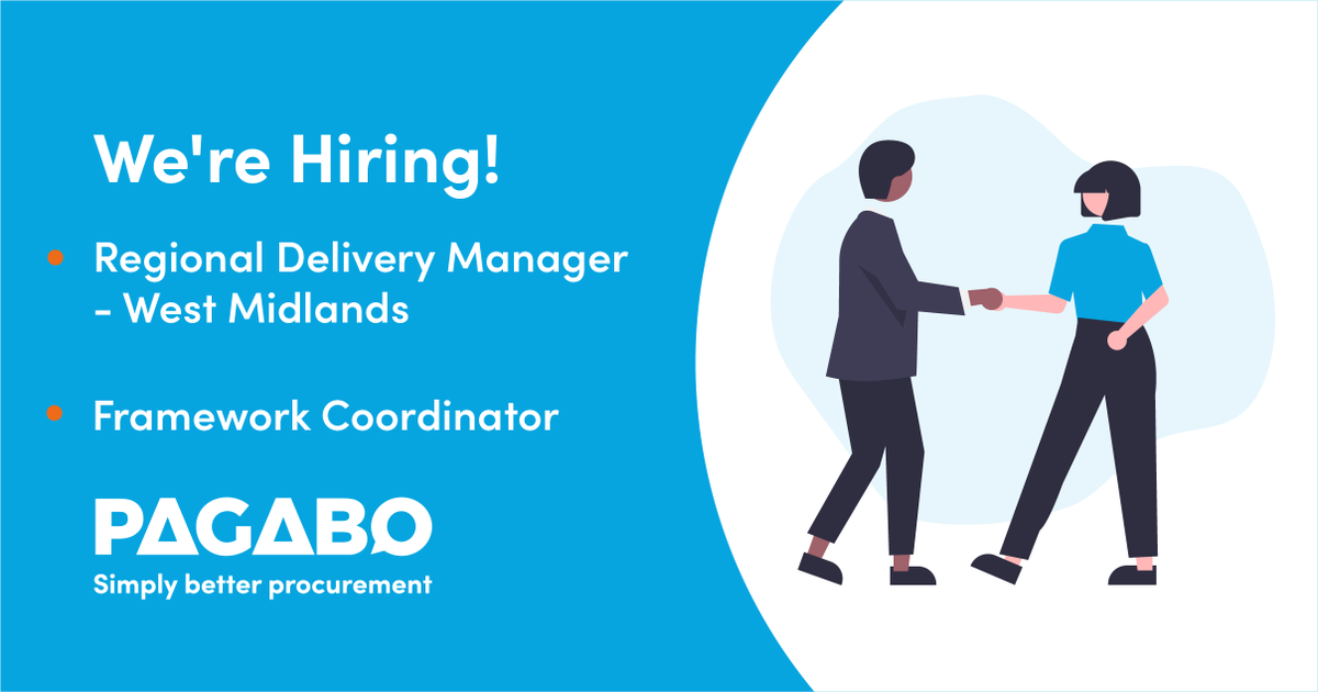 We have two new opportunities to join our team! We're hiring a Framework Coordinator and Regional Deliver Manager for the West Midlands to support us in meeting the needs of our ever-growing client base and portfolio of framework agreements. Apply today: pagabo.co.uk/jobs