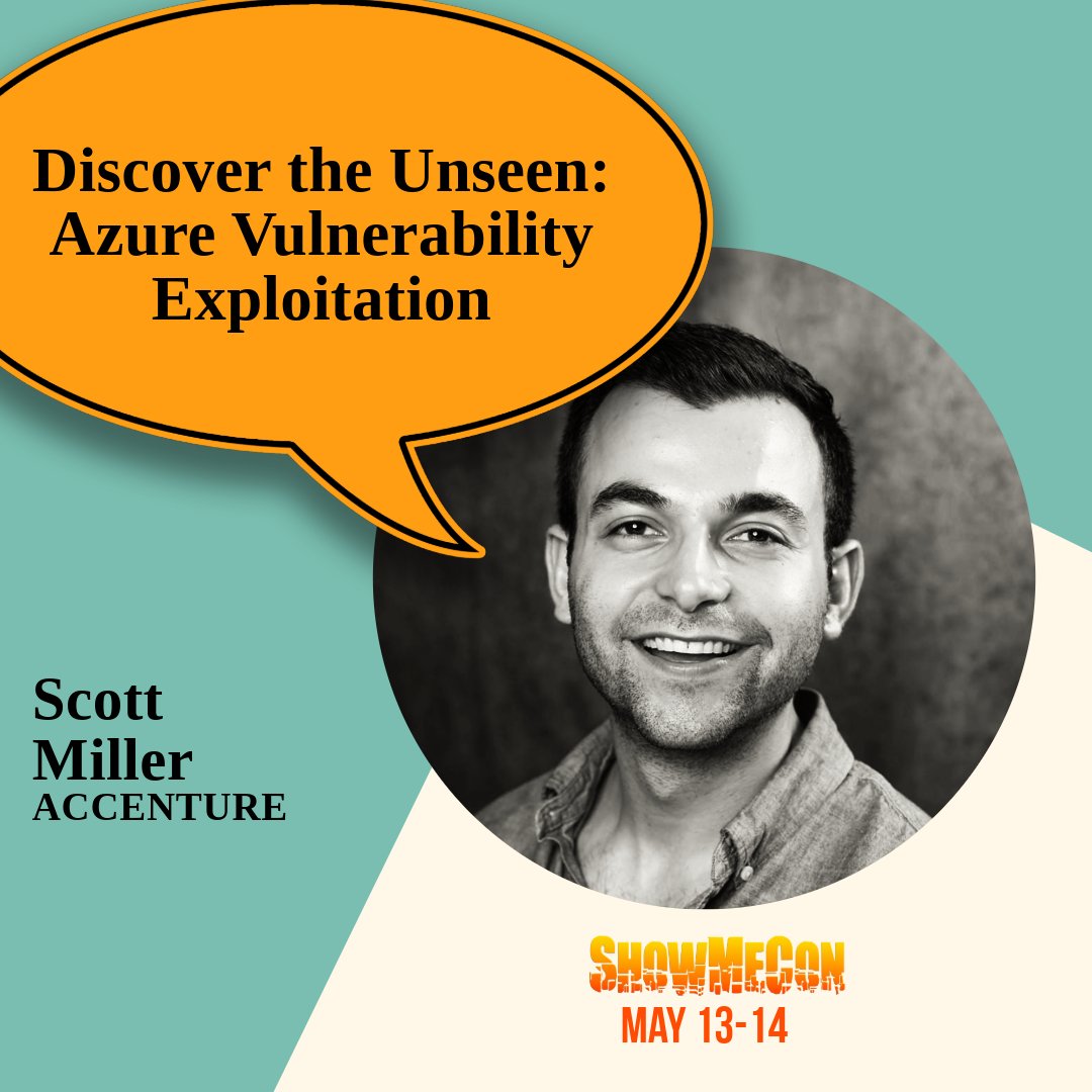 Don't miss Scott Millers talk on Cloud Computing at ShowMeCon this upcoming May! 
#showmecon #ShowMeCon2024 #cybersecurity #cybersecuritySTL