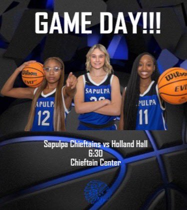 🏀GAMEDAY🏀 🆚 Holland Hall ⏰ Varsity 6:30 📍Chieftain Center #TraditionContinues #ChampionshipMindset