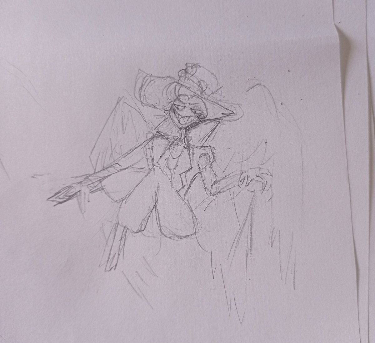 1bubbleP's tweet image. Very wonky doodle

#HazbinHotelLucifer