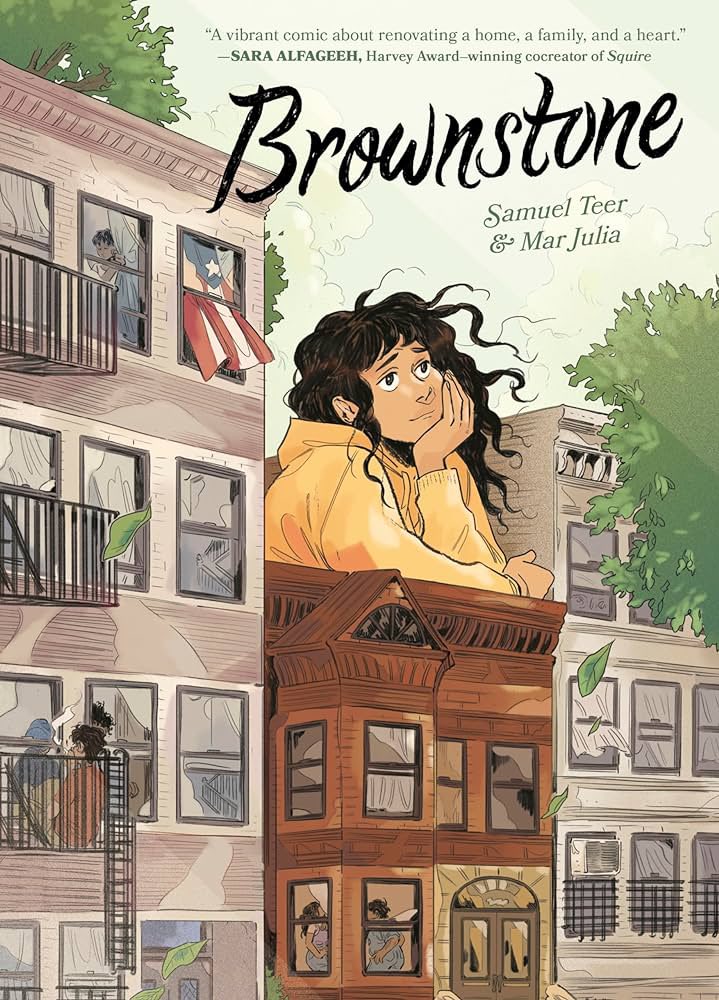 Thank you #NetGalley for letting me read this ARC of #Brownstone by Samuel Teer and Mar Julia. I cried, I laughed, and I felt good. This book made me feel good. The art was stunning and the found family was perfection. 5⭐️