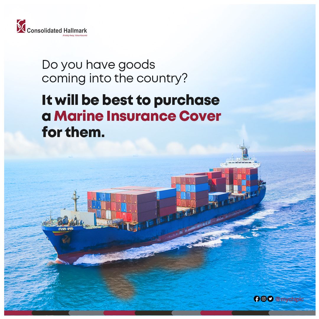 MyChinsure's tweet photo. Purchasing a Marine Insurance policy for your imported goods is a very smart choice you need to make this week.
https://t.co/bWNWhMH2Bm
#Insurance #MarineInsurance #CHIEInsurance #OnlineInsurance #IfYouLoveItInsureIt #LoveItInsureIt #DoMoreWithUs #SafetyFirst https://t.co/Jf0yxXhkhR