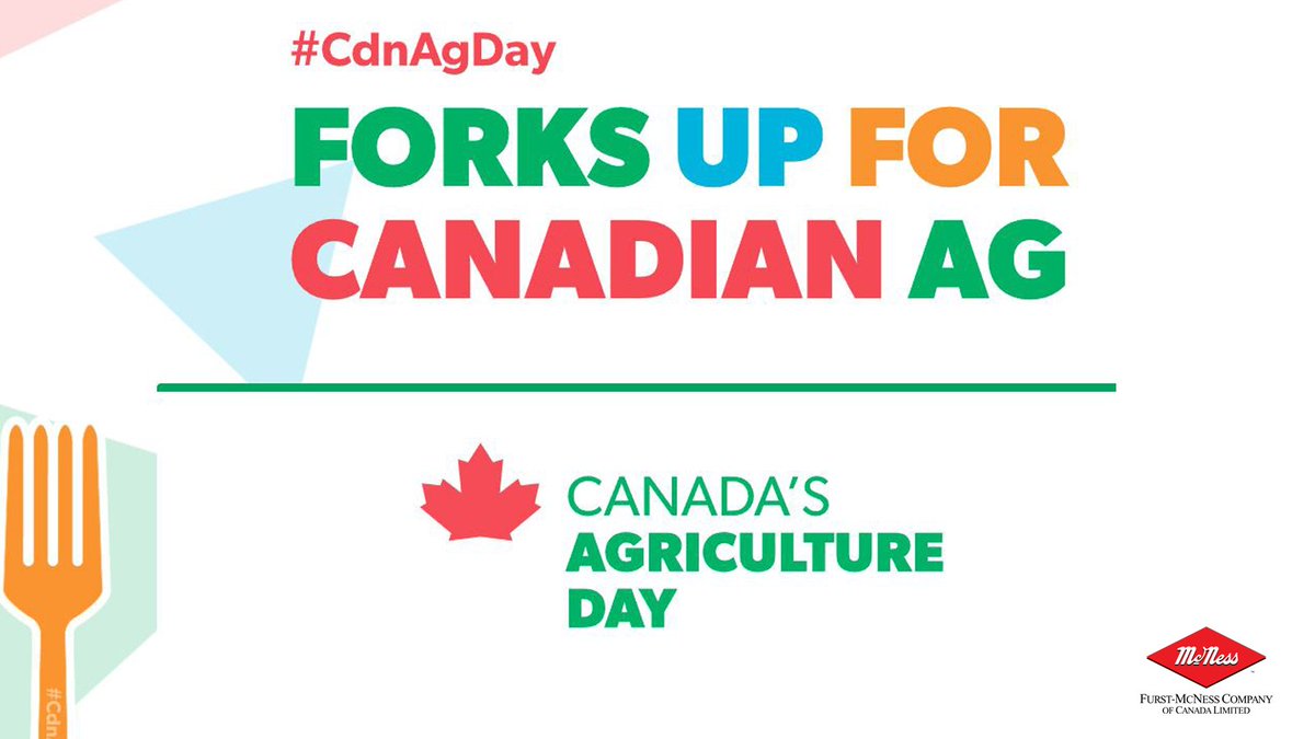 Happy #CdnAgDay ! Forks up for all members of the  Canadian Agriculture Industry!