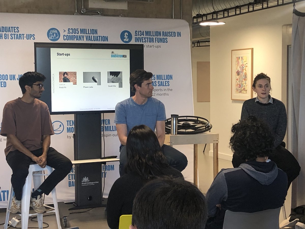 Hosting the MDes Design students was a joy! Over two workshops, we explored IP's role in venture creation, and the avenues of commercialisation. A special thanks to Daniel (Phare Labs), Hunaid (Guerilla), and Arabella (Petit Pli) for insightful contributions in the Q&A panel!