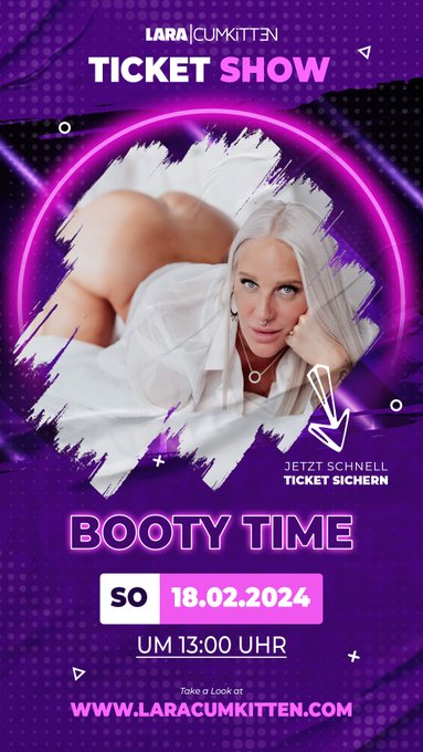 Hey, am Sonntag steigt meine Bootytime Show! Sicher dir dein GRATIS-Ticket hier: https://t.co/gdJzOz9Pdh