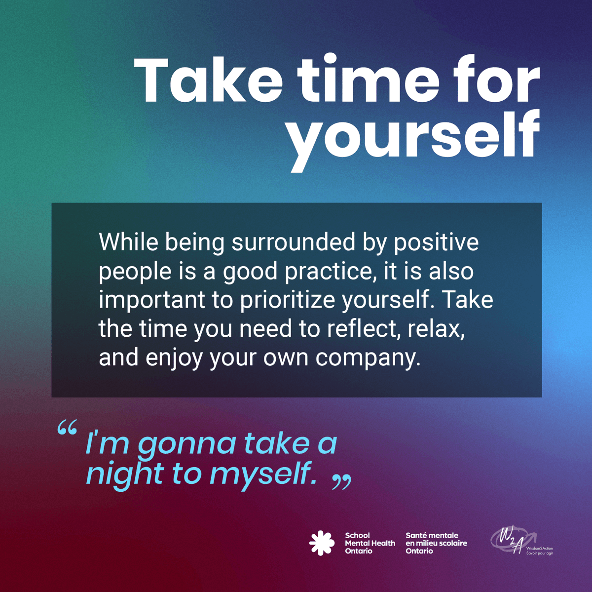 SMHO_SMSO's tweet photo. It’s important to note that #BlackHistoryMonth can be difficult for some Black students. As caring adults, we can encourage students to take time this month for self-care and self-love—which are essential for the mental health and well-being of racialized youth. https://t.co/CtdFAgRBPs