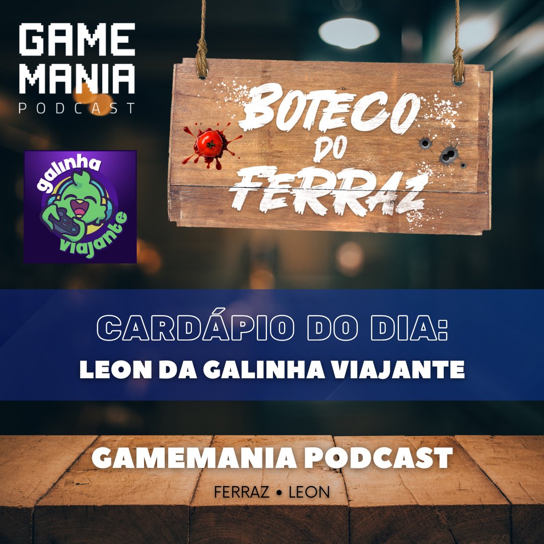 🍺BUTECO DO FERRAZ🌮
Um bate papo super descontraído e recheado de polêmicas com Leon Cleveland do <a href="/GalinhaViajante/">Galinha Viajante</a> 

Ouça: spotifyanchor-web.app.link/e/KFjyyH7V9Gb

Assista: youtube.com/watch?v=89hn-x…

#podcast #Videogames #Xbox #Nintendo #PlayStation #Sega #Boteco #Cerveja #polemica